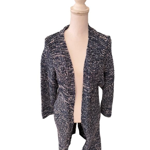 Tommorowland Chunky Knit Long Duster Cardigan Sweater Blue M - Picture 2 of 6